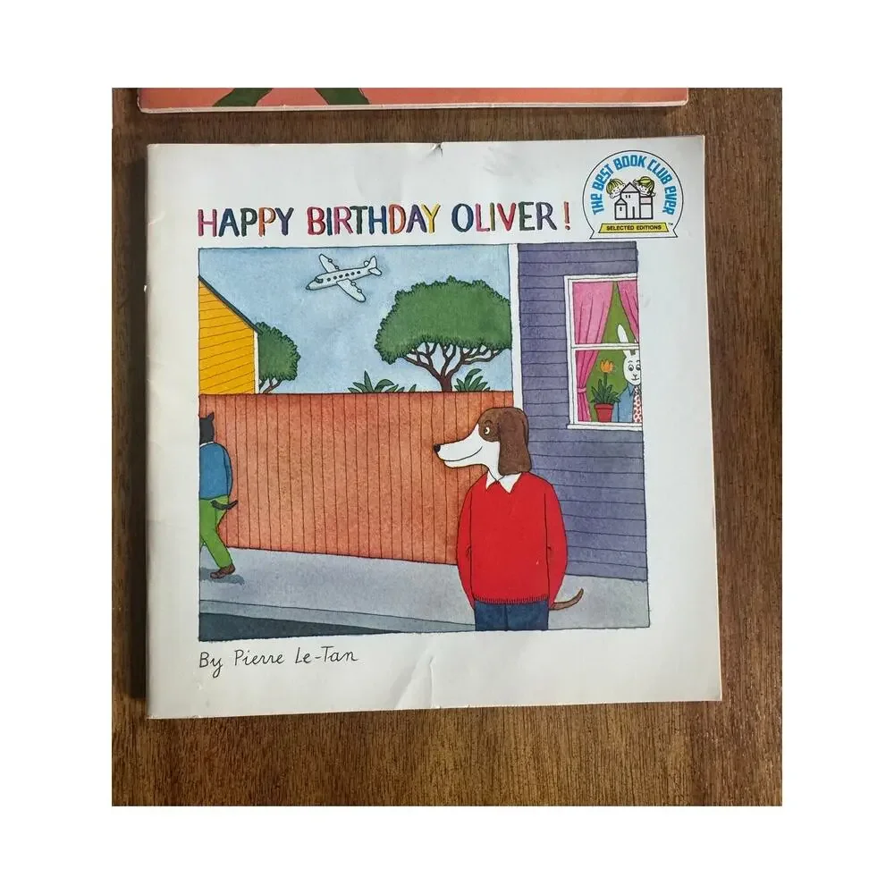 Vintage Children’s Book Lot Happy Birthday Oliver Witch’s Dog
